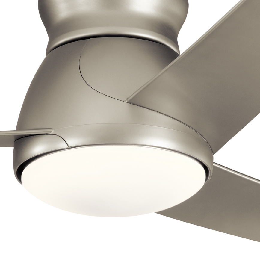 Kichler - LED Димируем таванен вентилатор ERIS LED/10W/230V матов хром IP44 + дистанционно управление