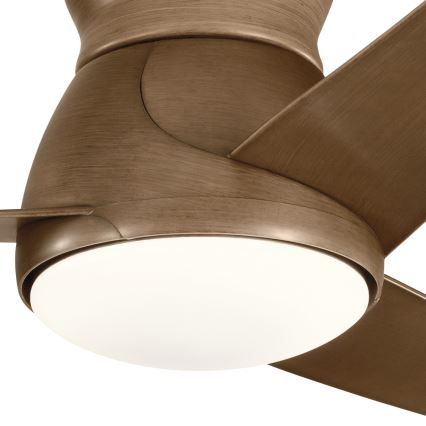 Kichler - LED Димируем таванен вентилатор ERIS LED/10W/230V бронзов IP44 + дистанционно управление