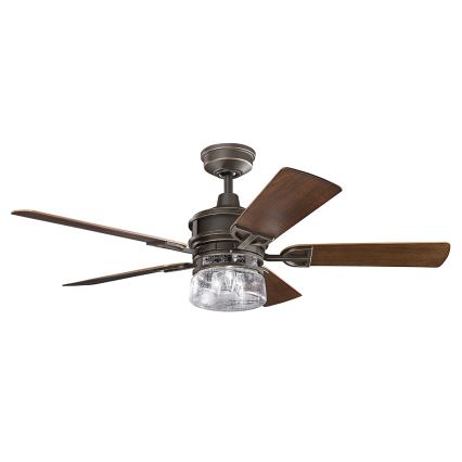 Kichler - Вентилатор за таван LYNDON 3xE27/8W/230V IP23 + дистанционно управление