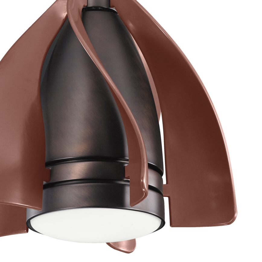 Kichler - LED Димируем таванен вентилатор TERNA LED/10W/230V бронзов/кафяв + дистанционно управление
