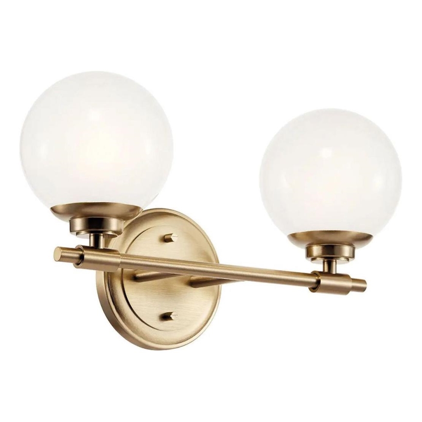 Kichler - LED Аплик за баня BENNO 2xG9/3W/230V IP44 месинг