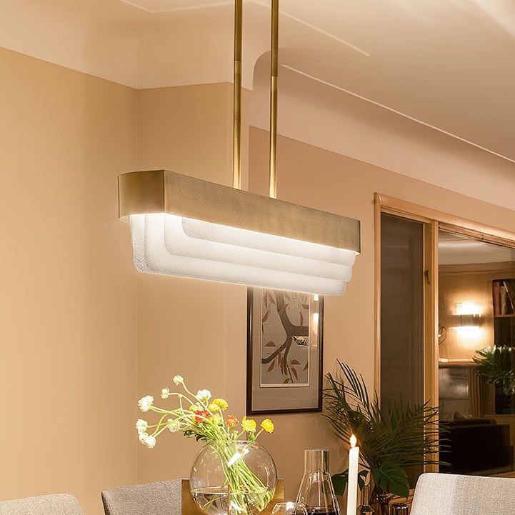 Kichler - LED полилей на прът SERENE LED/40W/230V златен