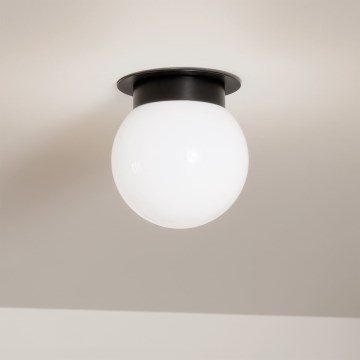 Kichler - Плафон ALBERS 1xE27/40W/230V Ø 20,3 см, черен