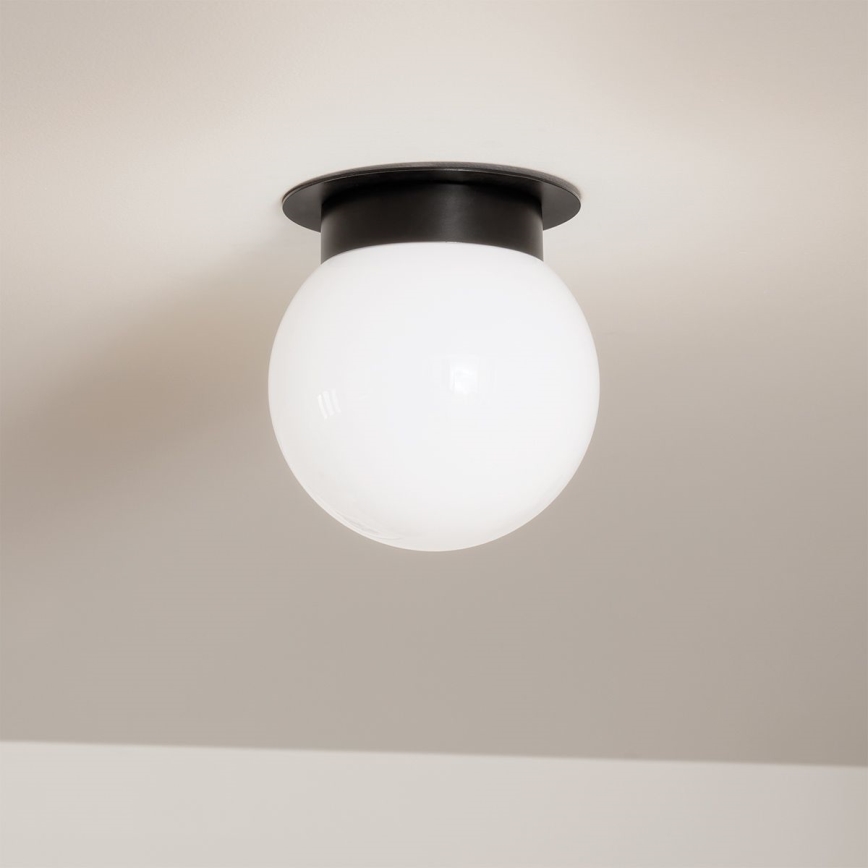 Kichler - Плафон ALBERS 1xE27/40W/230V Ø 20,3 см, черен