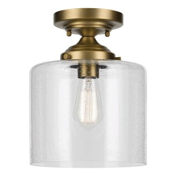 Kichler - Плафон WINSLOW 1xE27/60W/230V Ø 21,6 cm месинг