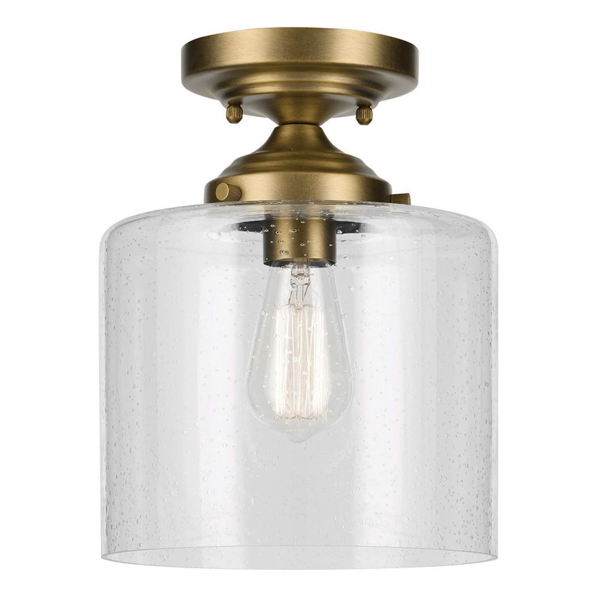 Kichler - Плафон WINSLOW 1xE27/60W/230V Ø 21,6 cm месинг
