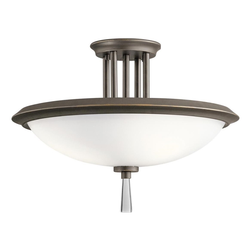 Kichler - Полилей за повърхностен монтаж DREYFUS 3xE27/60W/230V бронзов