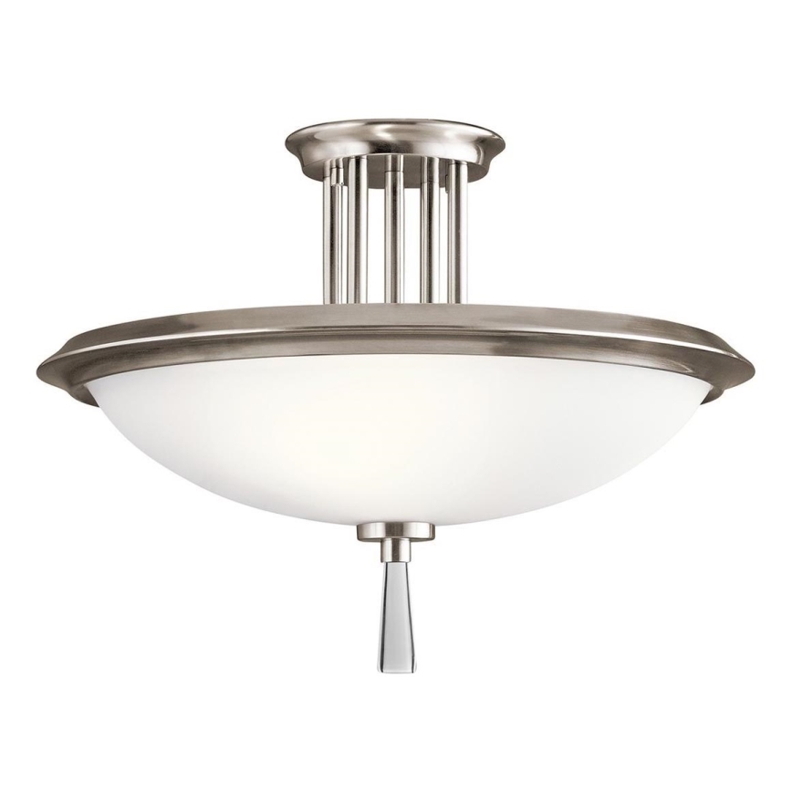 Kichler - Полилей за повърхностен монтаж DREYFUS 3xE27/60W/230V матов хром