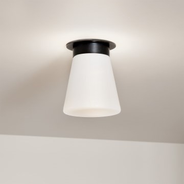 Kichler - Таванно осветително тяло ALBERS 1xE27/40W/230V Ø 21,6 cm черно