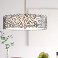 Kichler - Висящ полилей SILVER CORAL 3xE27/100W/230V матов хром