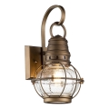 Kichler - Външна стенна лампа BRIDGE POINT 1xE27/60W/230V IP44, месинг