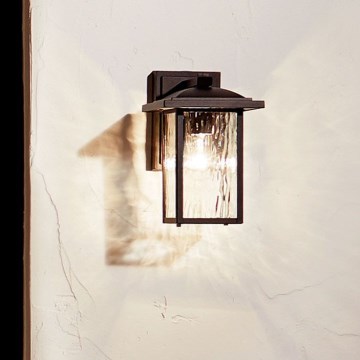 Kichler - Външно стенно осветително тяло CAPPANNA S 1xE27/60W/230V IP44 черно