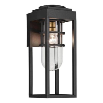 Kichler - Външно стенно осветително тяло HONE M 1xE27/60W/230V IP44 черно