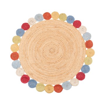 Kилим JUTA 120 см разноцветен/натурален