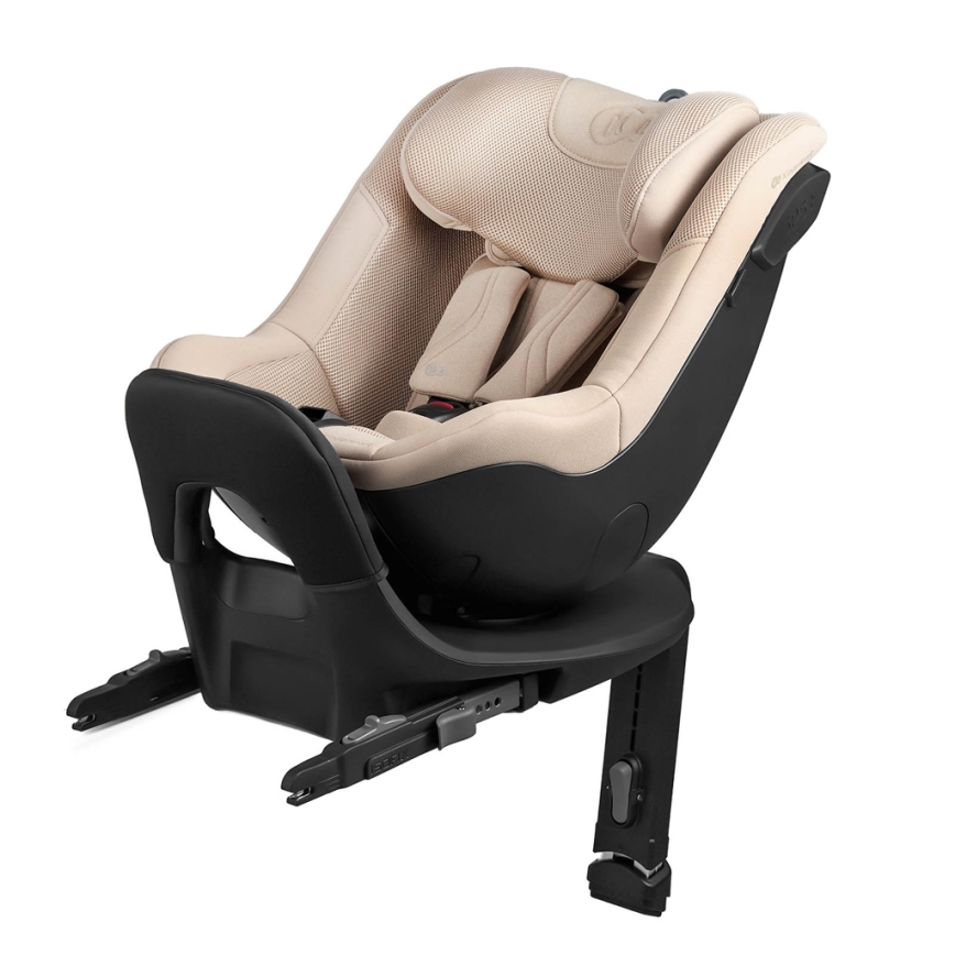 KINDERKRAFT - Детско столче за кола с въртяща се база I-GUARD PRO i-Size 61-105 cm бежово
