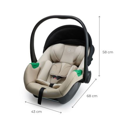 KINDERKRAFT - Автокресло MINK PRO 2 40-87 cm (0-13 kg) бежово