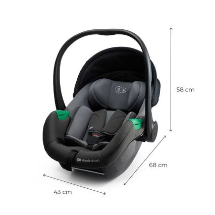 KINDERKRAFT - Автокресло MINK PRO 2 40-87 cm (0-13 kg) сиво