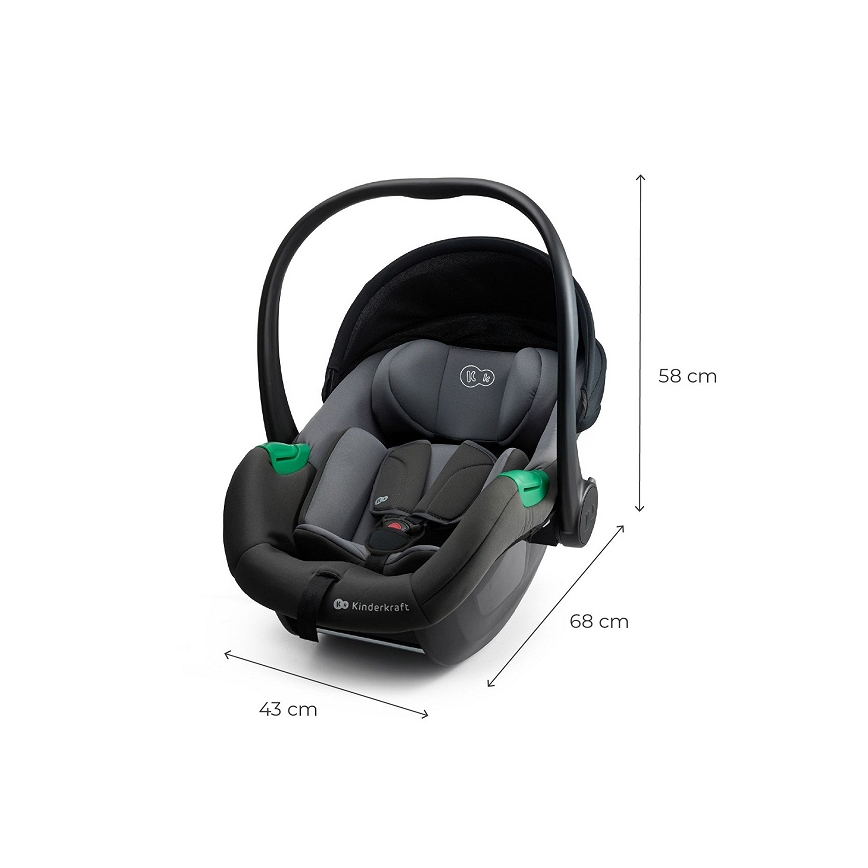 KINDERKRAFT - Автокресло MINK PRO 2 40-87 cm (0-13 kg) сиво