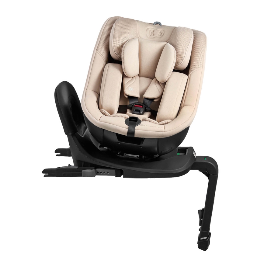 KINDERKRAFT - Автокресло с въртяща се основа I-GUARD i-Size 40-105 см бежово