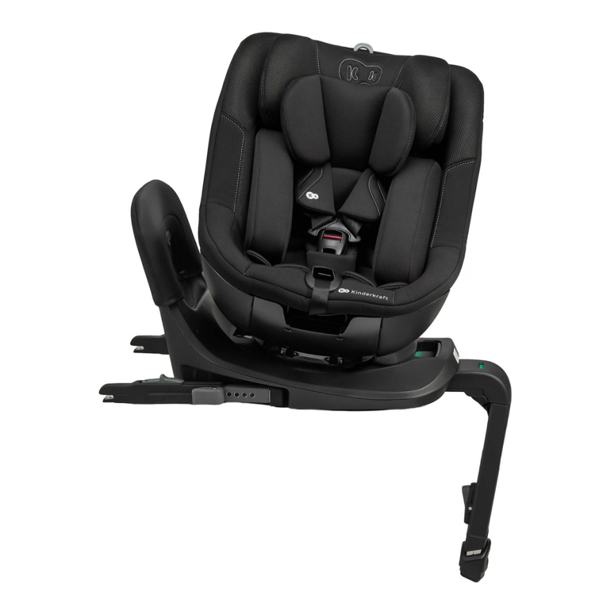 KINDERKRAFT - Автокресло с въртяща се основа I-GUARD i-Size 40-105 см черно