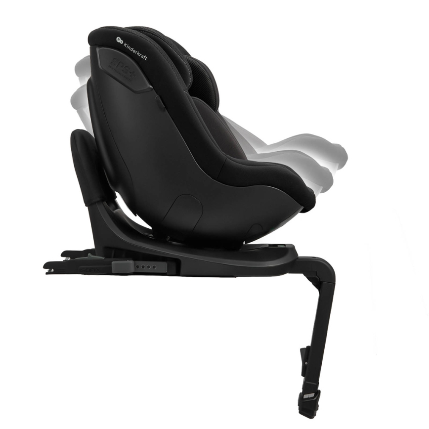 KINDERKRAFT - Автокресло с въртяща се основа I-GUARD i-Size 40-105 см черно