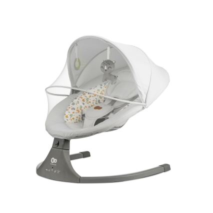 KINDERKRAFT - Бебешка люлка с мелодия 2в1 LUMI светлосив