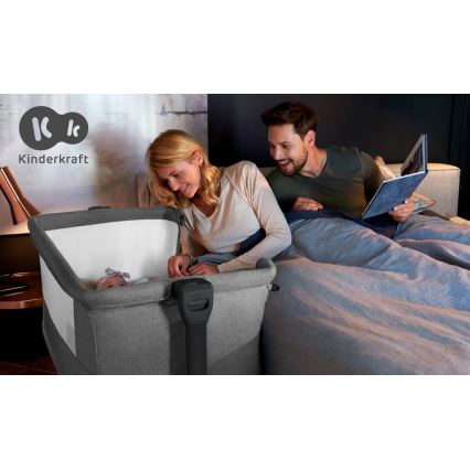 KINDERKRAFT - Бебешка кошара NESTE GROW тъмен