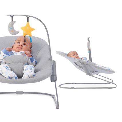 KINDERKRAFT - Бебешки шезлонг CALMEE сив