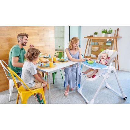 KINDERKRAFT - Бебешко столче за хранене YUMMY сиво