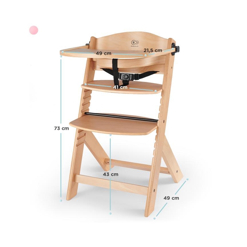 KINDERKRAFT - Бебешко столче за хранене ENOCK бежово