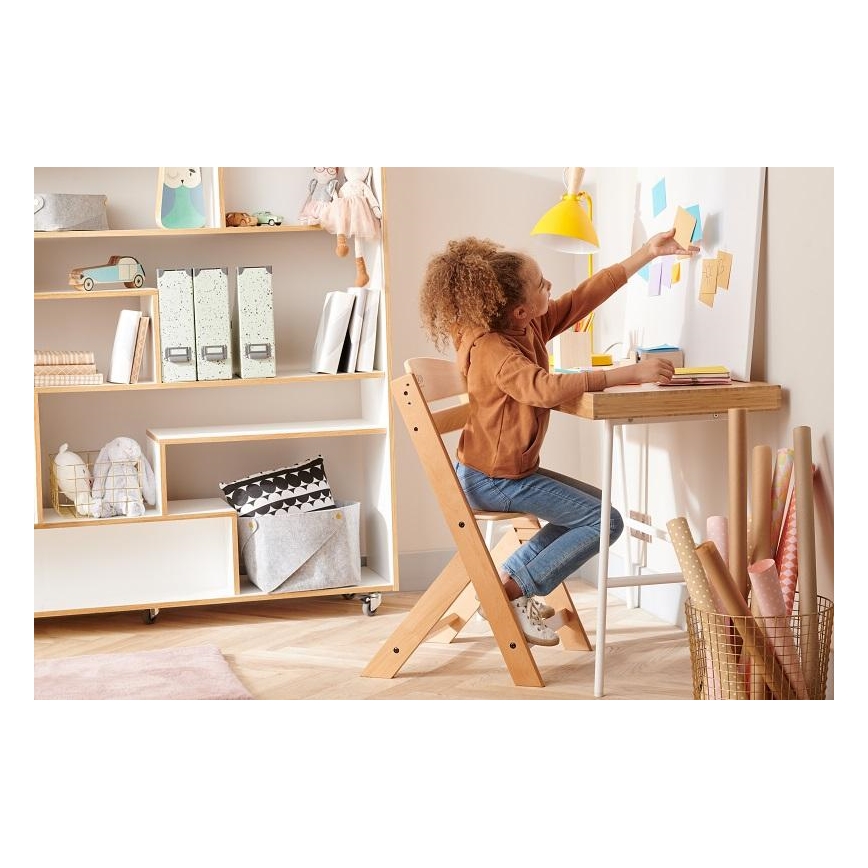 KINDERKRAFT - Бебешко столче за хранене ENOCK сиво