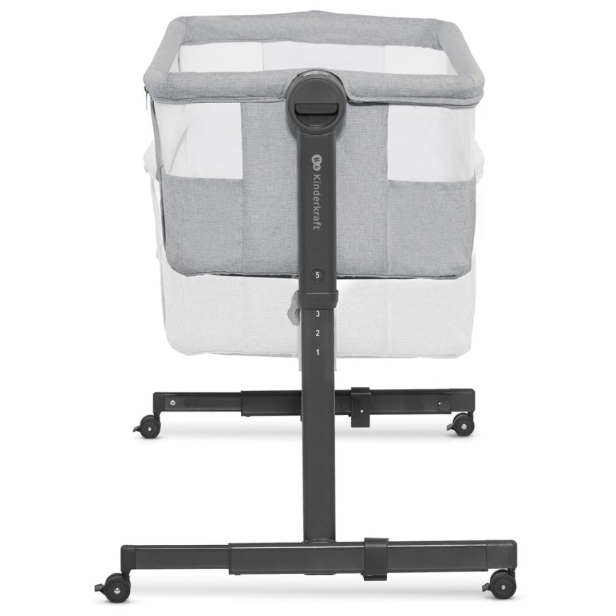 KINDERKRAFT - Бебешко креватче NESTE UP2 светлосиво