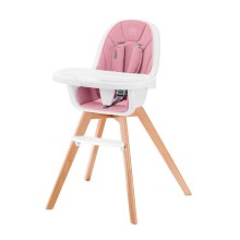 KINDERKRAFT - Бебешко столче за хранене 2в1 TIXI розово