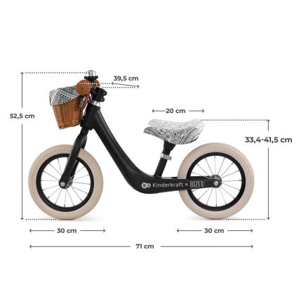 KINDERKRAFT - Беговел RAPID 2 Lunar Black Bizuu