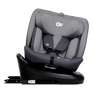 KINDERKRAFT - Детска автомобилна седалка I-GROW i-Size (40-150 см) сива