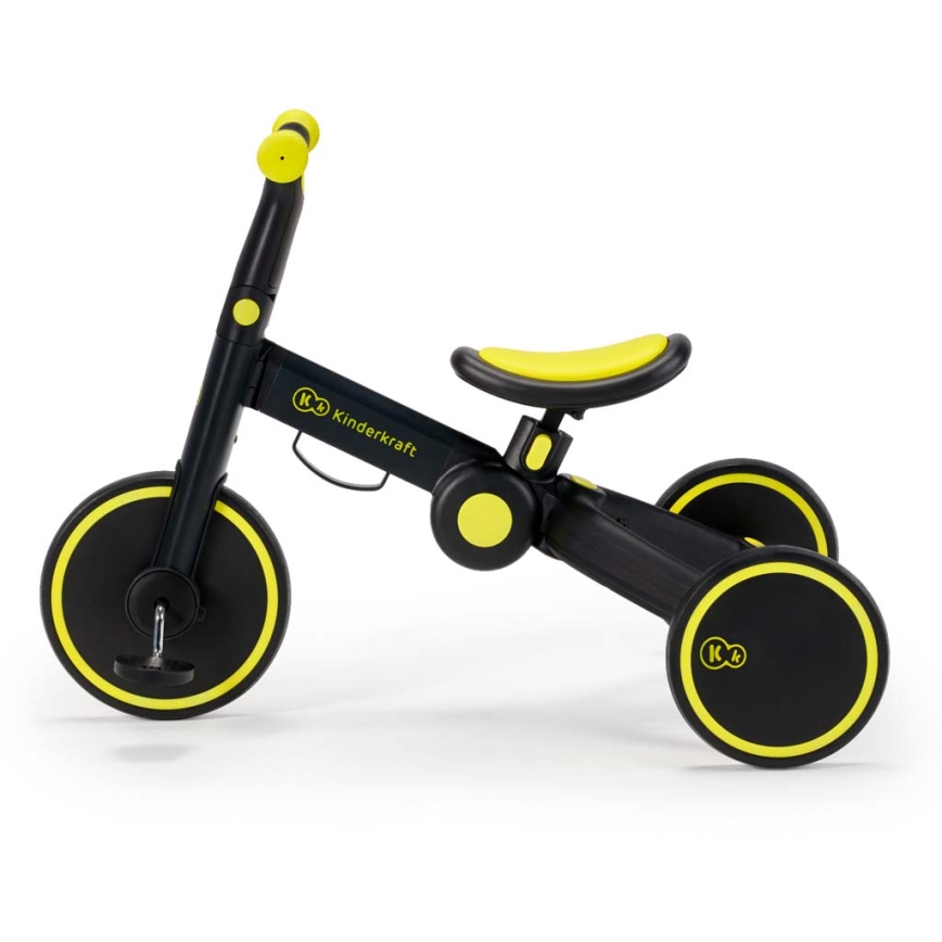 KINDERKRAFT - Детска триколка 3в1 4TRIKE жълто/черно