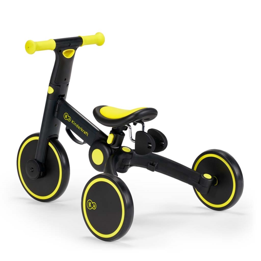 KINDERKRAFT - Детска триколка 3в1 4TRIKE жълто/черно