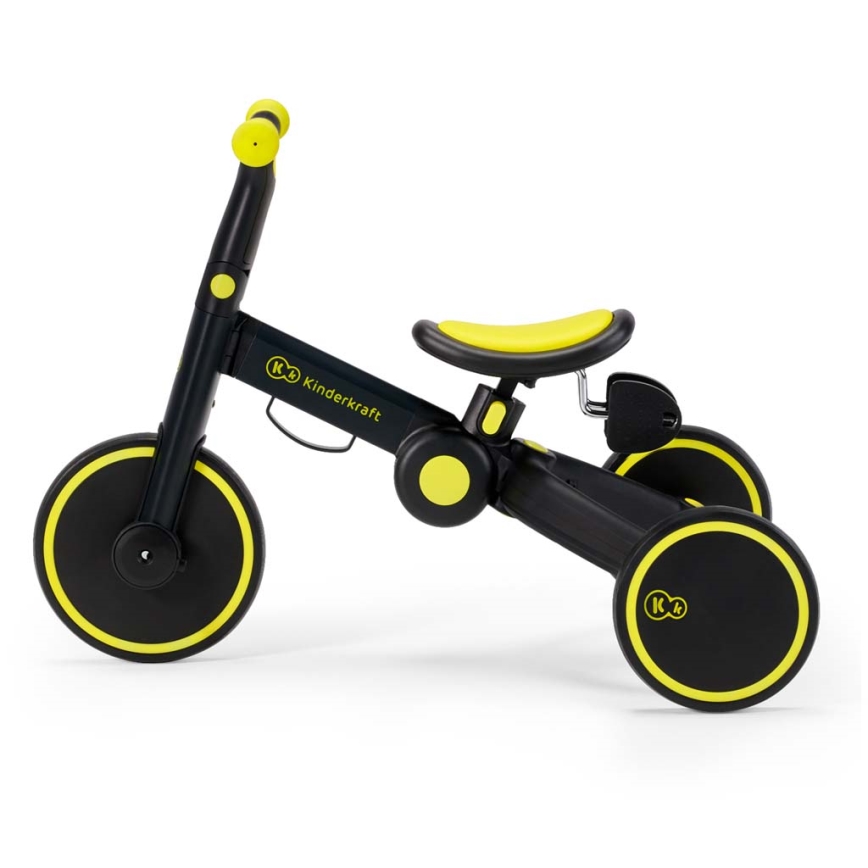 KINDERKRAFT - Детска триколка 3в1 4TRIKE жълто/черно