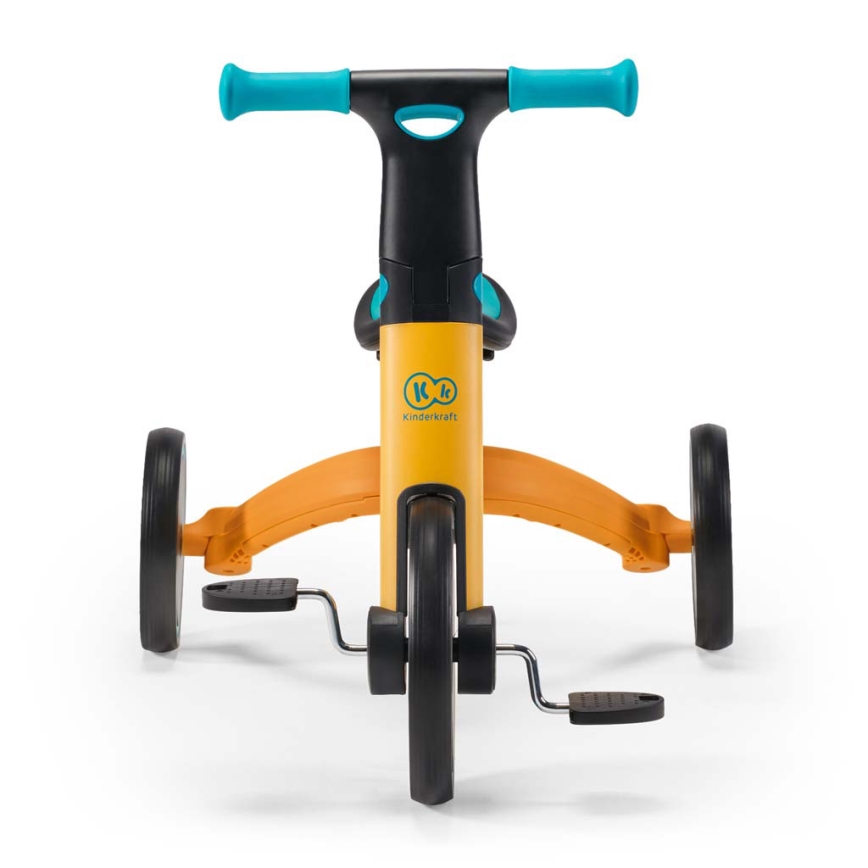KINDERKRAFT - Детска триколка 3в1 4TRIKE жълто/тюркоазено