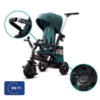 KINDERKRAFT - Детска триколка 5v1 EASYTWIST зелена/черна