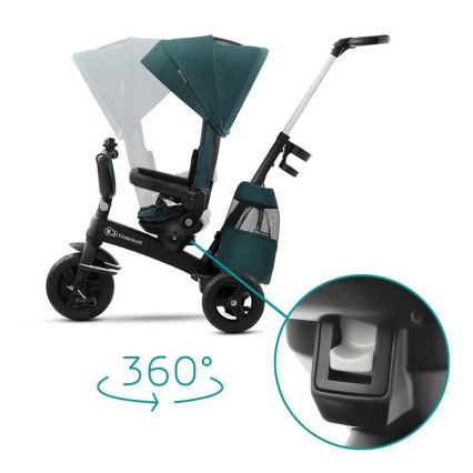 KINDERKRAFT - Детска триколка 5v1 EASYTWIST зелена/черна
