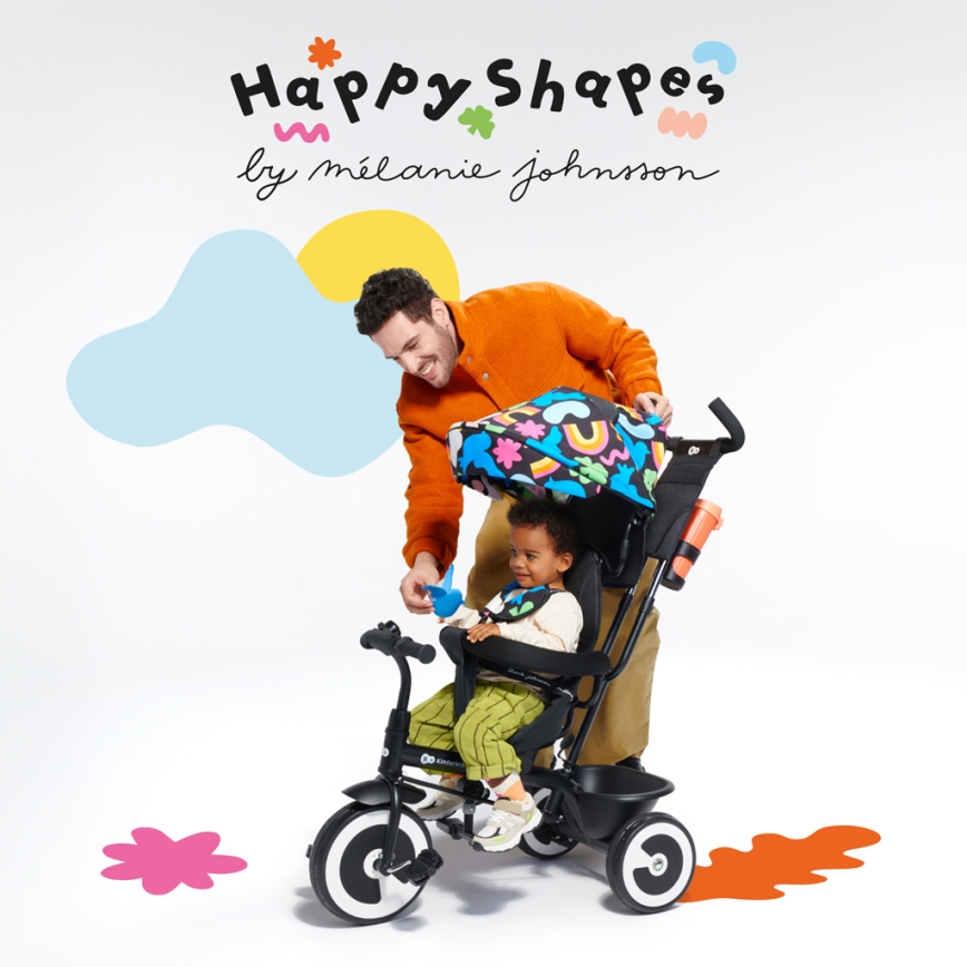 KINDERKRAFT - Детска триколка ASTON Happy shapes