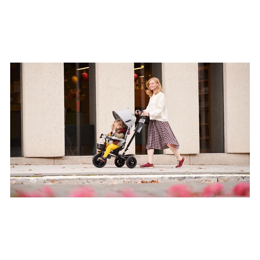 KINDERKRAFT - Детска триколка AVEO сива