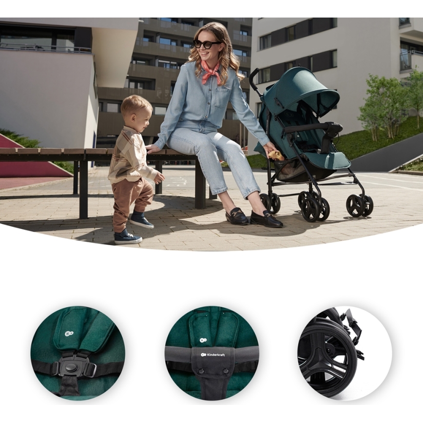 KINDERKRAFT - Детска количка TIK Green гора