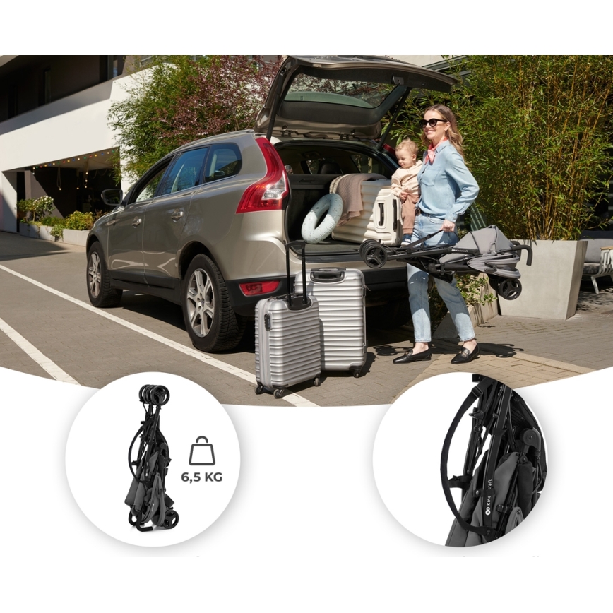 KINDERKRAFT - Детска количка TIK Stone сив