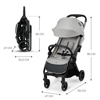 KINDERKRAFT - Детска количка APINO сив