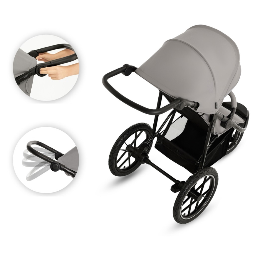 KINDERKRAFT - Детска количка HELSI2 сив