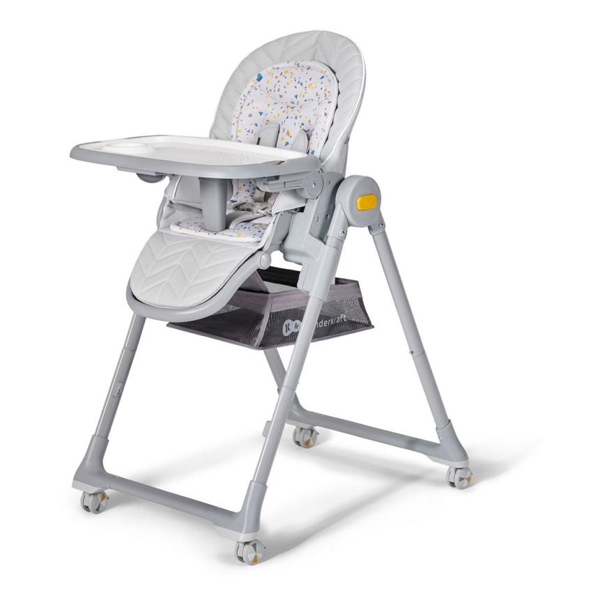 KINDERKRAFT - Детско столче за хранене 2в1 LASTREE сив