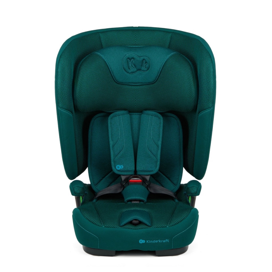 KINDERKRAFT - Детско столче за кола FIX2GO i-Size 76-150 cm тюркоазено