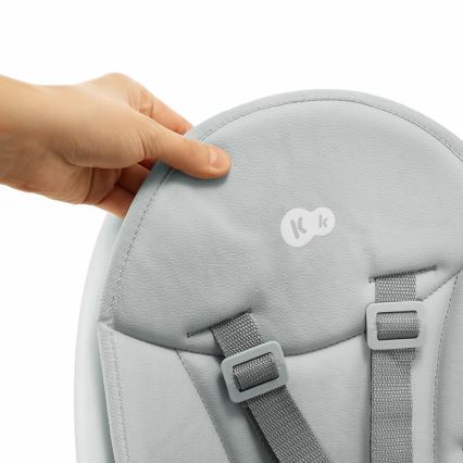 KINDERKRAFT - Детско столче за хранене 2в1 DINNLY сив